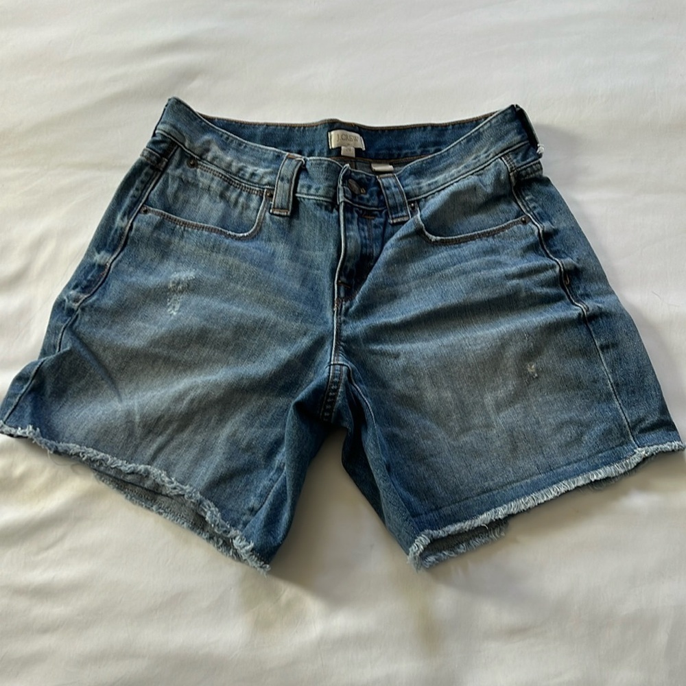 J Crew Cut Off Denim Shorts